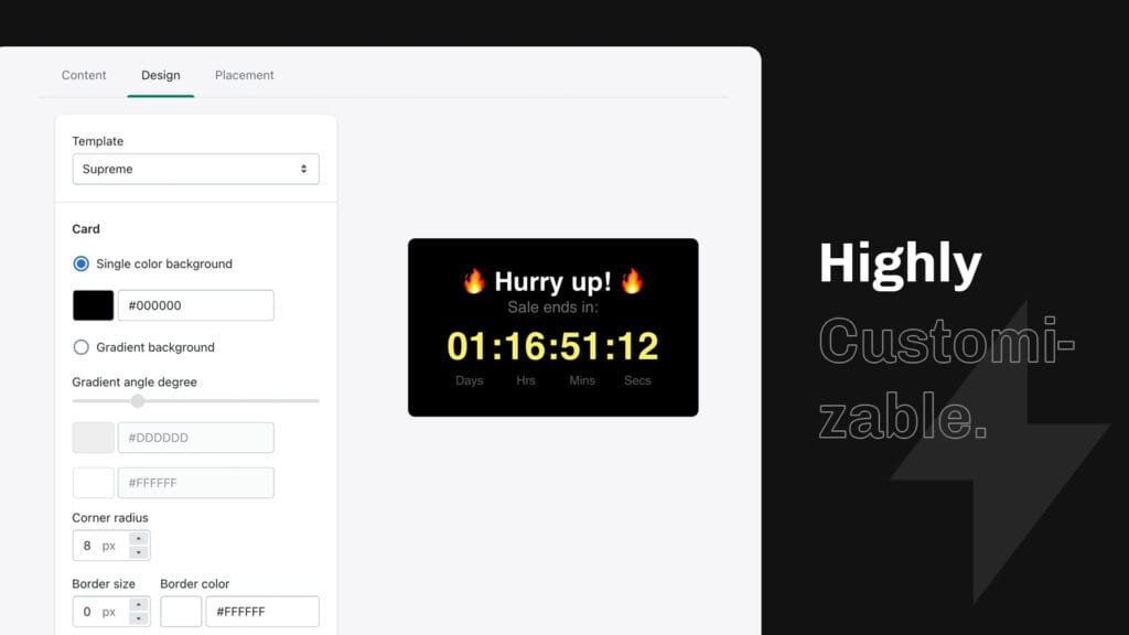 highly customizable shopify countdown timer app