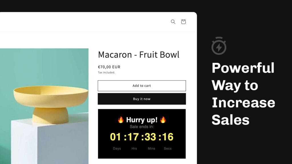 countdown timer - powerful way to increase sales