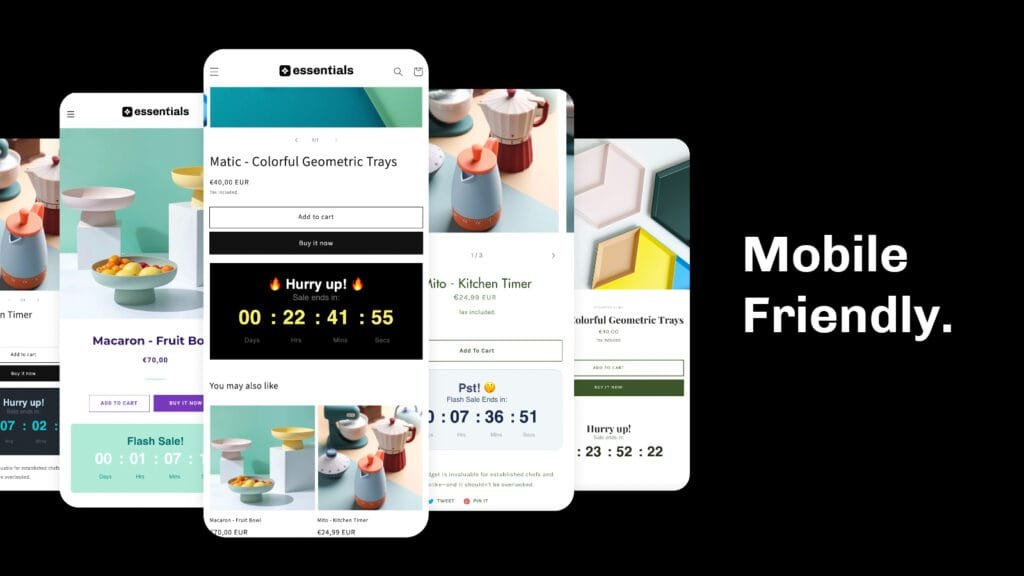 mobile friendly shopify countdown timer