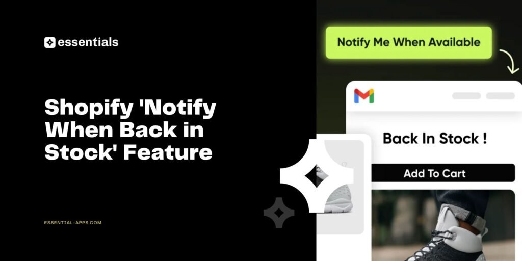 Shopify Notify When Back in Stock
